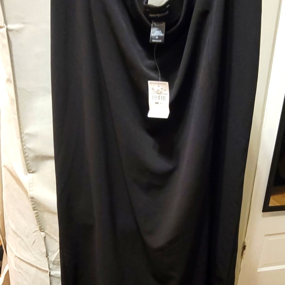 NWT black skirt w/ front slit